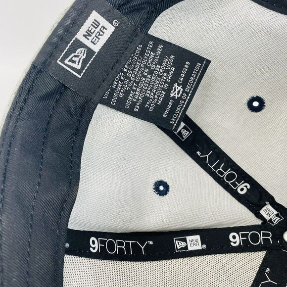 Dallas Cowboys Hat Cap Strap Back Adjustable New Era Gray 9Forty NFL Football - Picture 11 of 12